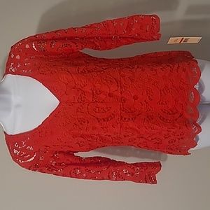 NWT NANETTE LEPORE size XS lacey top